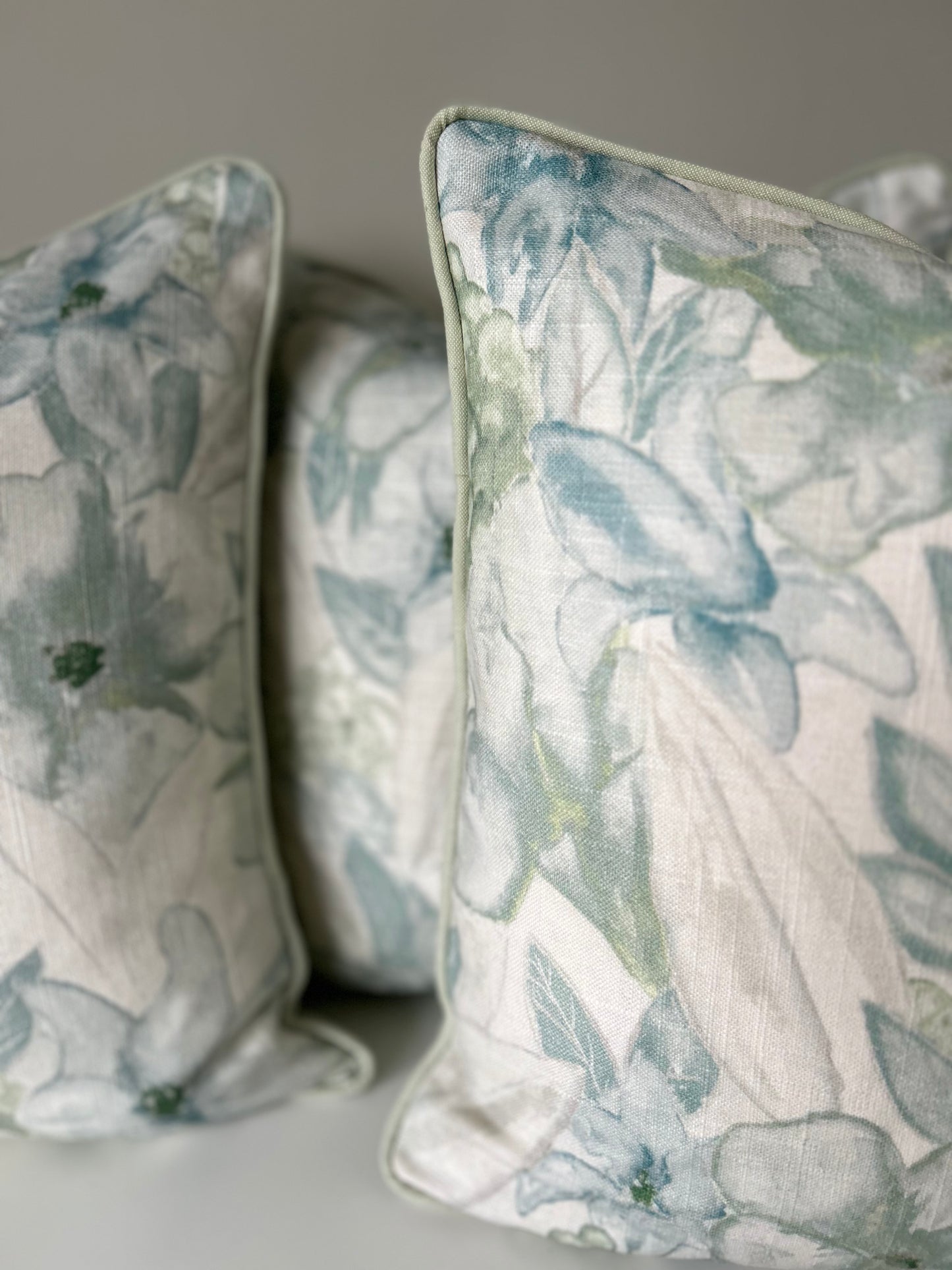 Floral Pastel Linen Cushion Cover