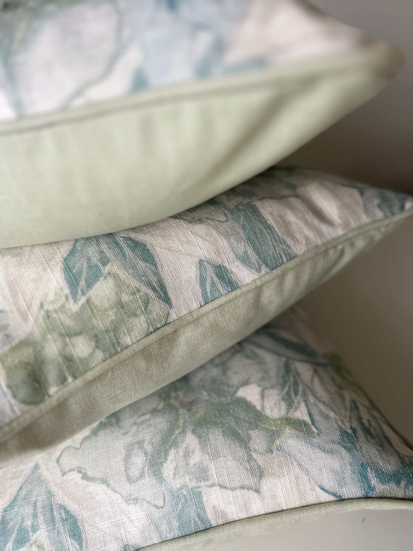 Floral Pastel Linen Cushion Cover