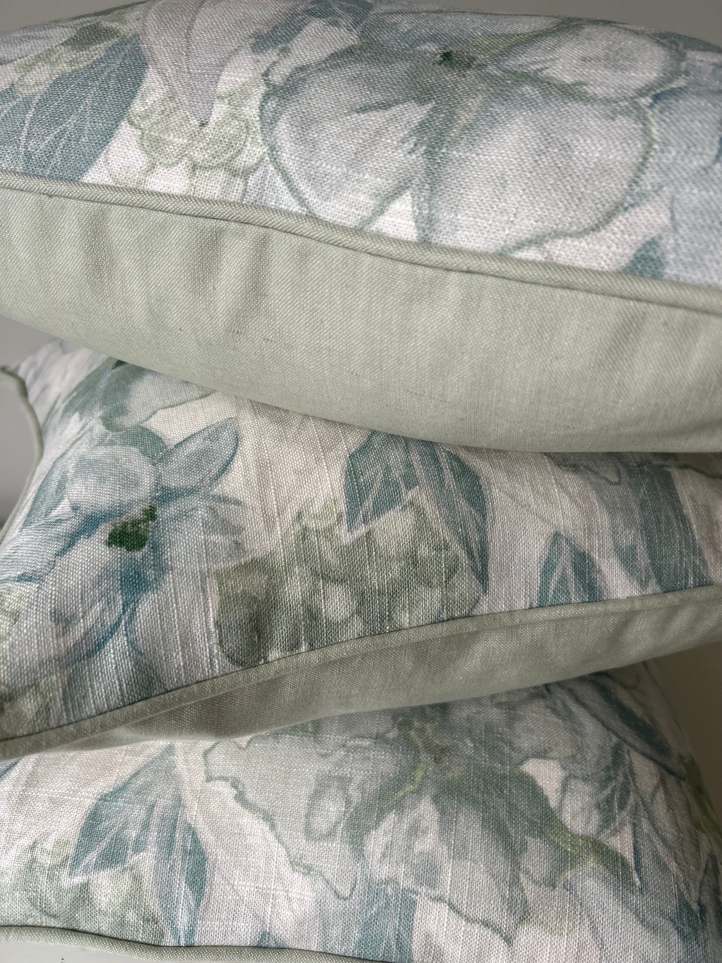 Floral Pastel Linen Cushion Cover