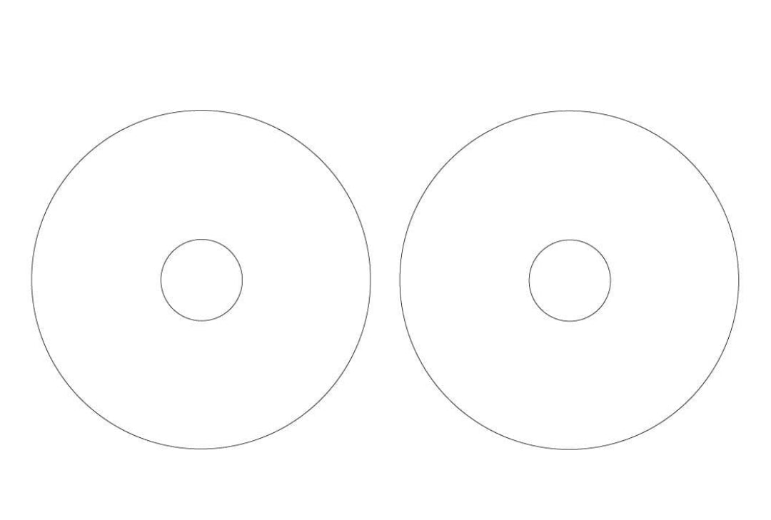E27 or B22 Lamp Holder to Harp Finial (U.S.A.) Converting Washers (pair)