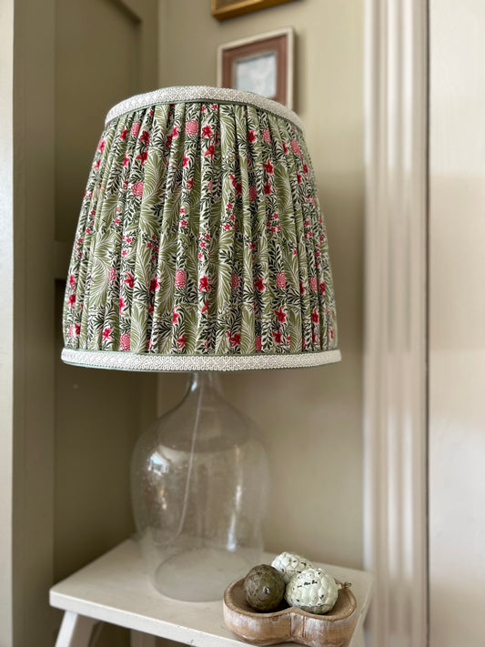 The Collection William Morris Large Gathered Soft Lampshade