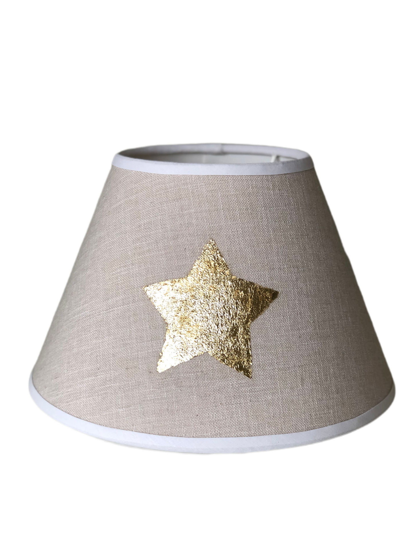 Gold Star Linen & White Trim Coolie Hard Shade