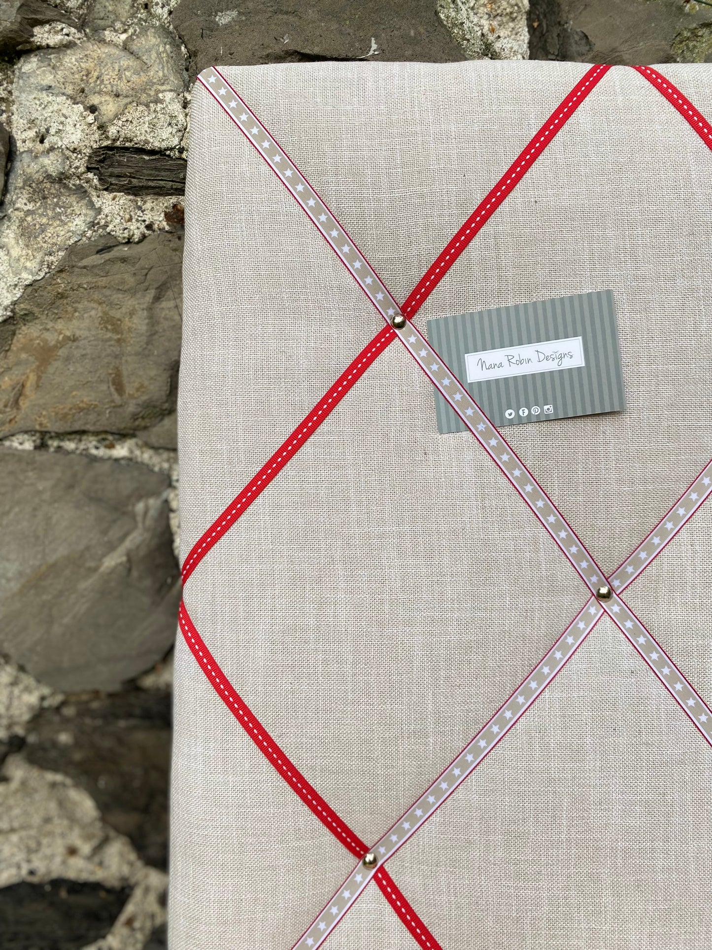 Linen Star French Memo Board