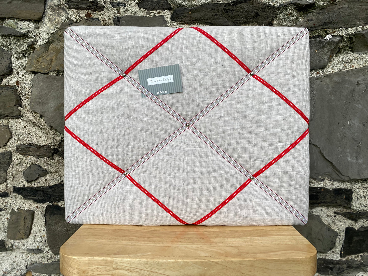 Linen Star French Memo Board