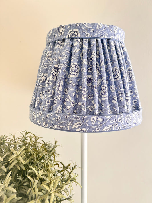 Blue floral lampshade