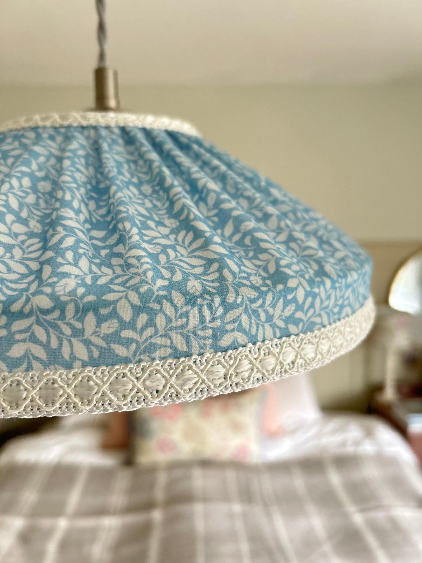 The Collection Soft Lampshade Carousel Blue Floral