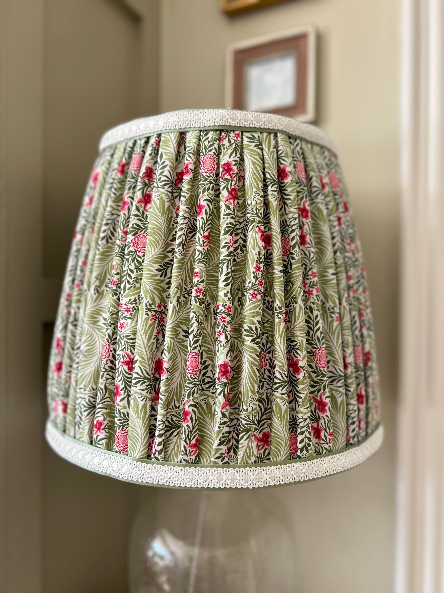The Collection William Morris Large Gathered Soft Lampshade