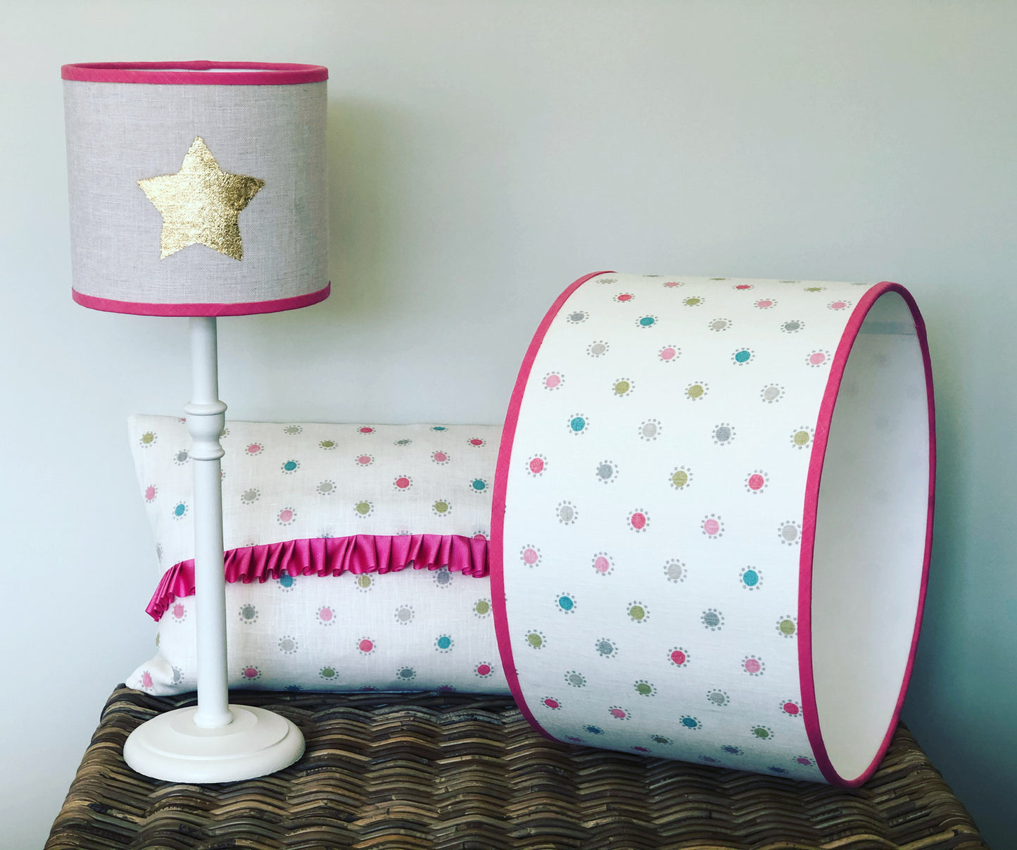 Natural Mango Reeded 45cm Tall Hand-turned Lamp Base