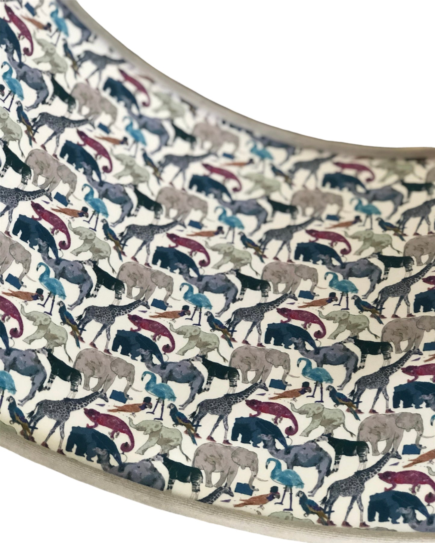 Liberty London 45cm ‘Queue For The Zoo’ Pendant Drum Hard Shade