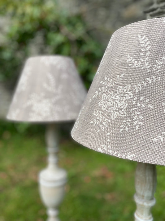 French Grey Coolie Lampshade