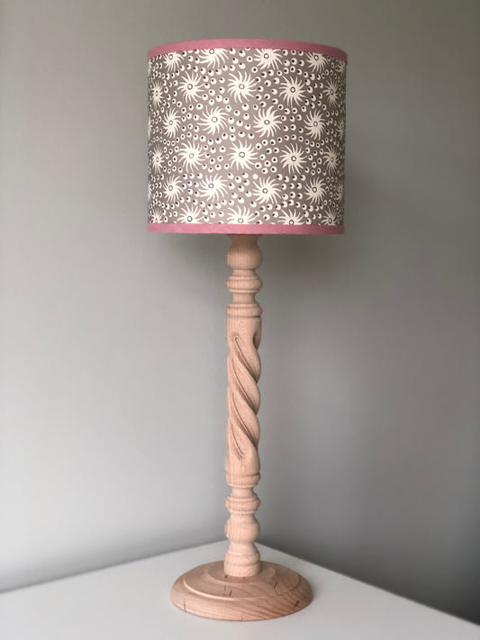 Natural Mango Twist 45cm Hand-turned Lamp Base