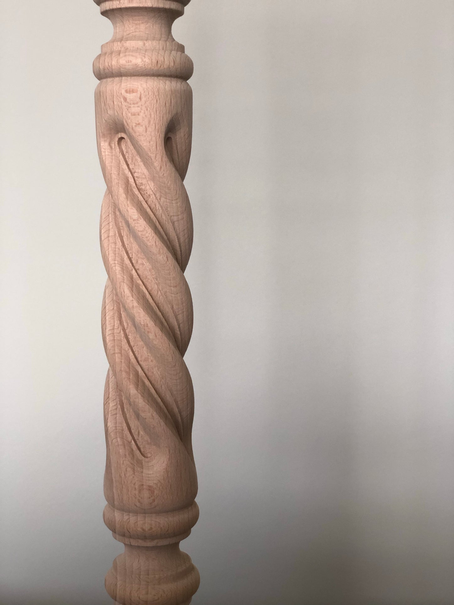 Natural Mango Twist 45cm Hand-turned Lamp Base