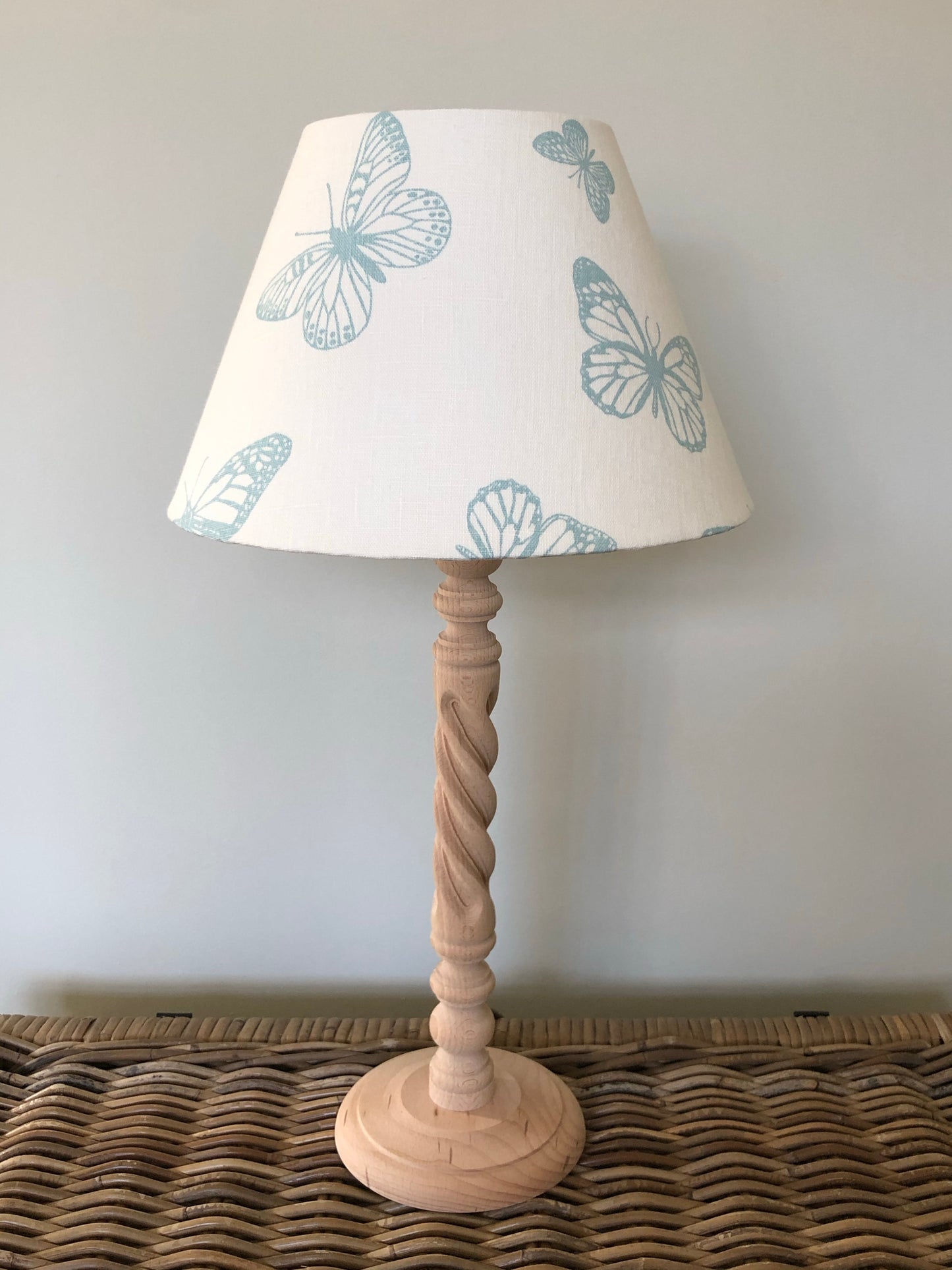Natural Mango Twist 45cm Hand-turned Lamp Base